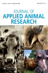 JOURNAL OF APPLIED ANIMAL RESEARCH journal cover