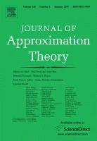 JOURNAL OF APPROXIMATION THEORY journal cover