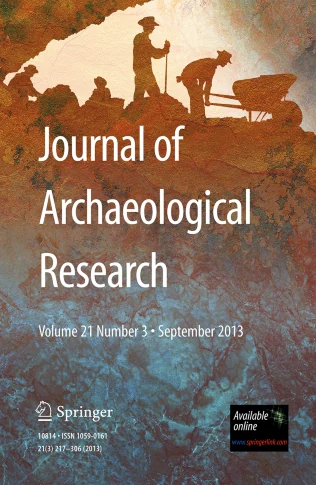 JOURNAL OF ARCHAEOLOGICAL RESEARCH journal cover