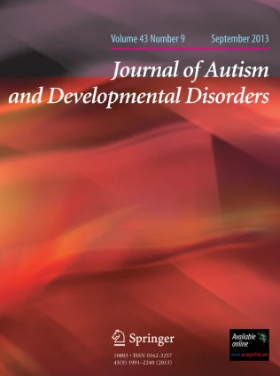 JOURNAL OF AUTISM AND DEVELOPMENTAL DISORDERS journal cover