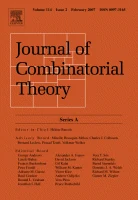 JOURNAL OF COMBINATORIAL THEORY SERIES A journal cover