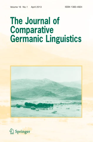 Journal of Comparative Germanic Linguistics 期刊封面