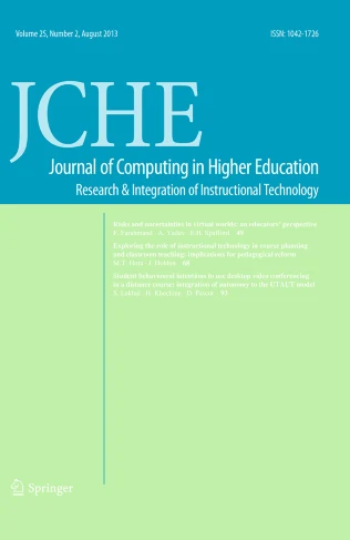 Journal of Computing in Higher Education journal cover