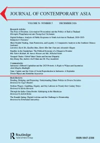 JOURNAL OF CONTEMPORARY ASIA journal cover