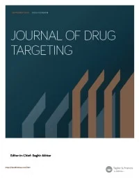 JOURNAL OF DRUG TARGETING journal cover