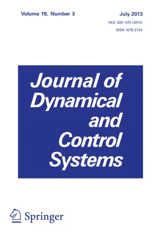 JOURNAL OF DYNAMICAL AND CONTROL SYSTEMS journal cover