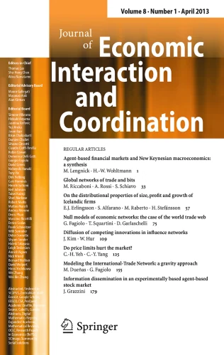 Journal of Economic Interaction and Coordination journal cover