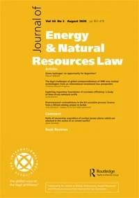 Journal of Energy & Natural Resources Law journal cover