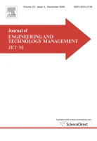 JOURNAL OF ENGINEERING AND TECHNOLOGY MANAGEMENT journal cover
