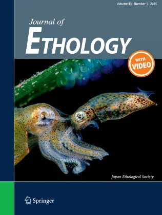 JOURNAL OF ETHOLOGY 期刊封面