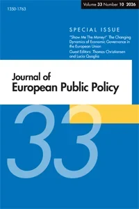 JOURNAL OF EUROPEAN PUBLIC POLICY journal cover