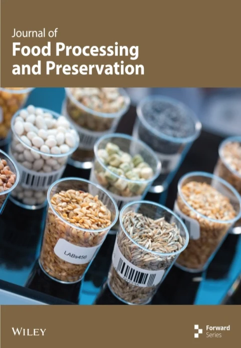 JOURNAL OF FOOD PROCESSING AND PRESERVATION journal cover