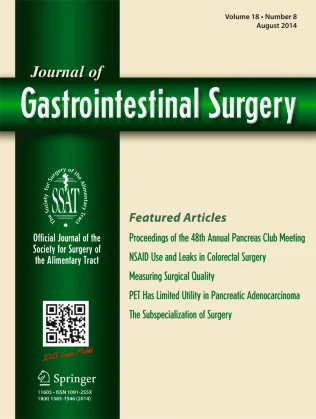JOURNAL OF GASTROINTESTINAL SURGERY 期刊封面