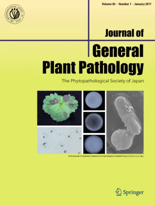 JOURNAL OF GENERAL PLANT PATHOLOGY 期刊封面