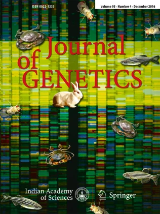 JOURNAL OF GENETICS 期刊封面