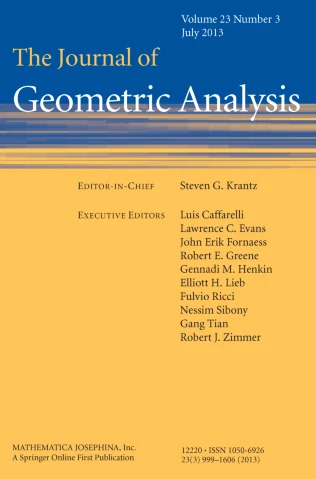 JOURNAL OF GEOMETRIC ANALYSIS journal cover