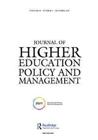 Journal of Higher Education Policy and Management journal cover