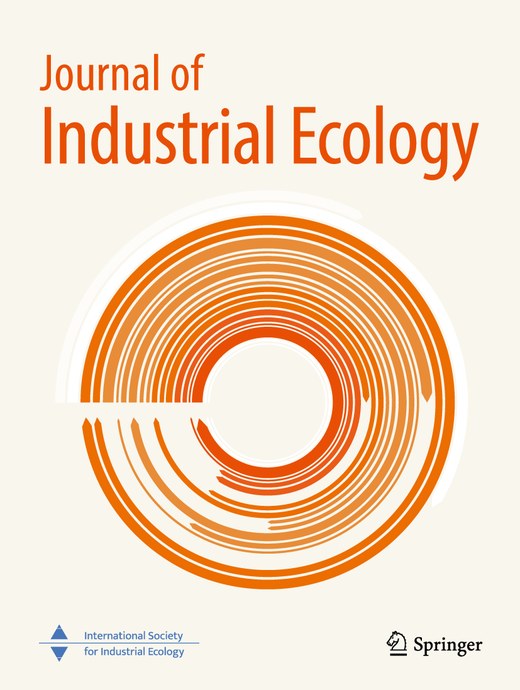 JOURNAL OF INDUSTRIAL ECOLOGY 期刊封面