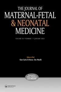 Journal of Maternal-Fetal & Neonatal Medicine 期刊封面