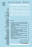 JOURNAL OF MATHEMATICAL ECONOMICS journal cover
