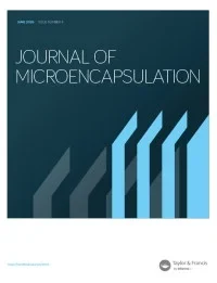 JOURNAL OF MICROENCAPSULATION journal cover