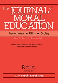 JOURNAL OF MORAL EDUCATION journal cover