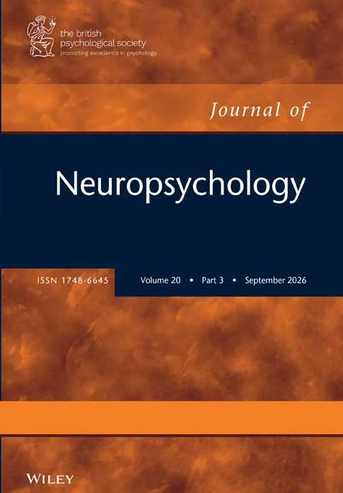 Journal of Neuropsychology journal cover