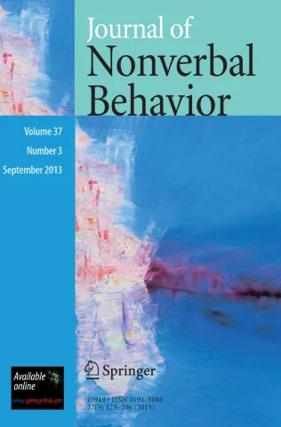 JOURNAL OF NONVERBAL BEHAVIOR journal cover