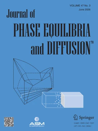 JOURNAL OF PHASE EQUILIBRIA AND DIFFUSION 期刊封面