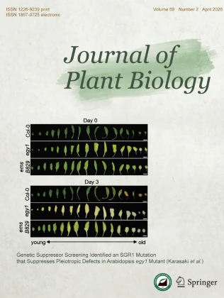 JOURNAL OF PLANT BIOLOGY journal cover