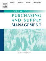 Journal of Purchasing and Supply Management journal cover
