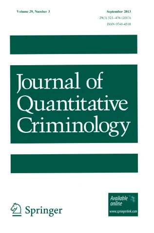 JOURNAL OF QUANTITATIVE CRIMINOLOGY 期刊封面