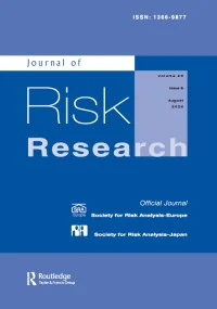 JOURNAL OF RISK RESEARCH journal cover