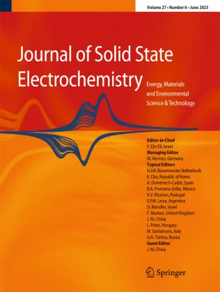 JOURNAL OF SOLID STATE ELECTROCHEMISTRY journal cover
