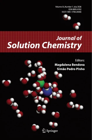 JOURNAL OF SOLUTION CHEMISTRY journal cover