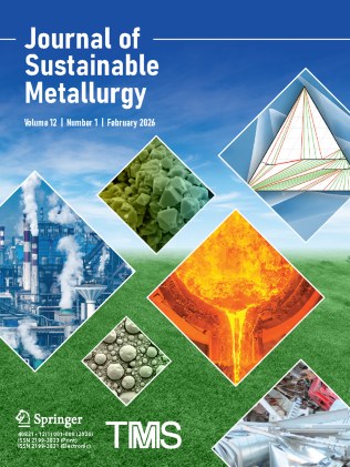 Journal of Sustainable Metallurgy 期刊封面