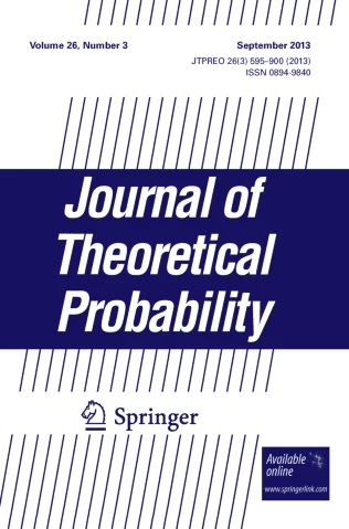 JOURNAL OF THEORETICAL PROBABILITY journal cover