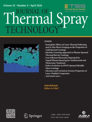 JOURNAL OF THERMAL SPRAY TECHNOLOGY journal cover