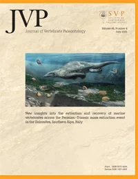 JOURNAL OF VERTEBRATE PALEONTOLOGY journal cover