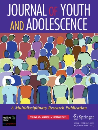 JOURNAL OF YOUTH AND ADOLESCENCE journal cover