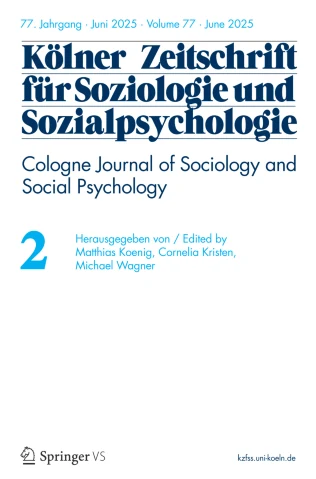 KOLNER ZEITSCHRIFT FUR SOZIOLOGIE UND SOZIALPSYCHOLOGIE journal cover