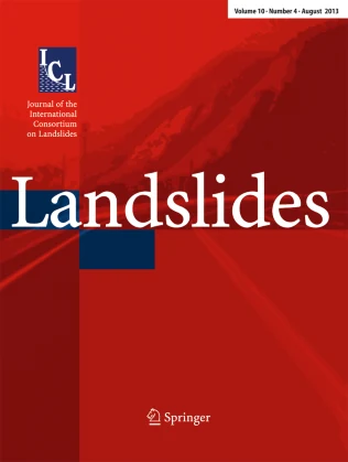 Landslides journal cover