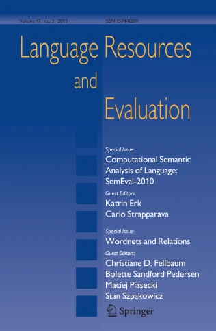 Language Resources and Evaluation journal cover