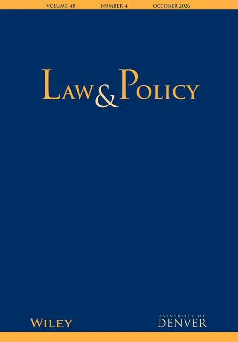 Law & Policy journal cover