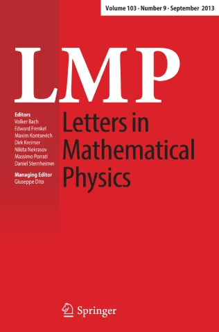 LETTERS IN MATHEMATICAL PHYSICS journal cover