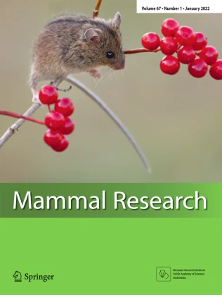 Mammal Research journal cover