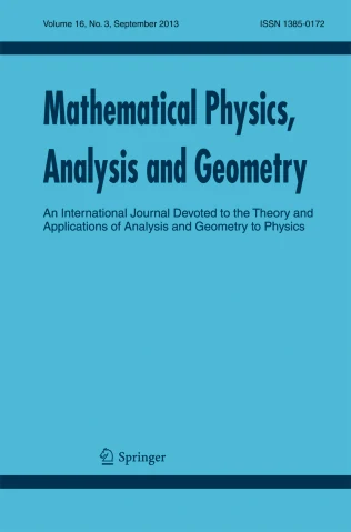 MATHEMATICAL PHYSICS ANALYSIS AND GEOMETRY 期刊封面