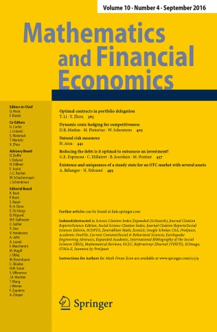Mathematics and Financial Economics journal cover