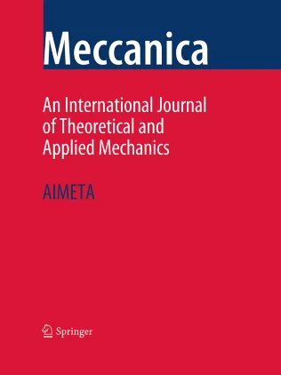 MECCANICA 期刊封面
