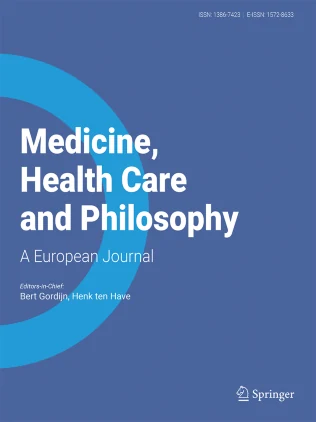 Medicine Health Care and Philosophy journal cover